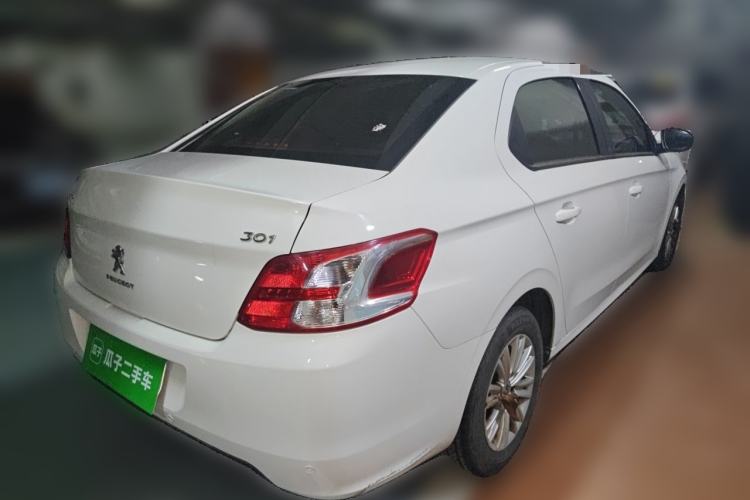 Used Peugeot 301 2016 1.6L Automatic Comfort Edition Rear Right 45 Deg