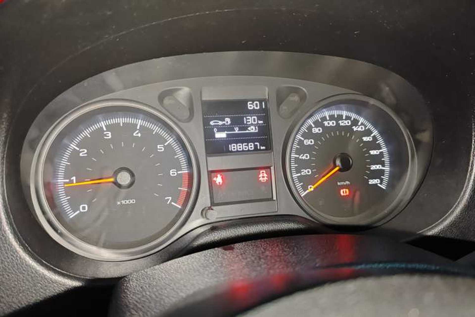 Used Peugeot 301 2017 1.6L Manual Comfort Edition Odometer Close Up