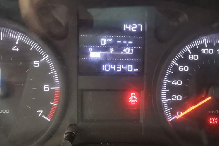 Used Peugeot 301 2017 1.6L Manual Comfort Edition Odometer Close Up