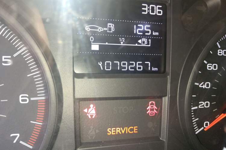 Used Peugeot 301  Odometer Close Up