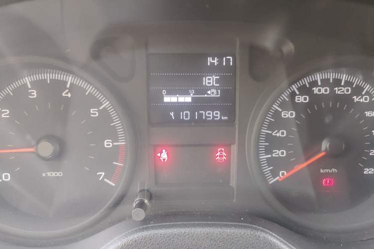 Used Peugeot 301 2017 1.6L Manual Comfort Edition Odometer Close Up