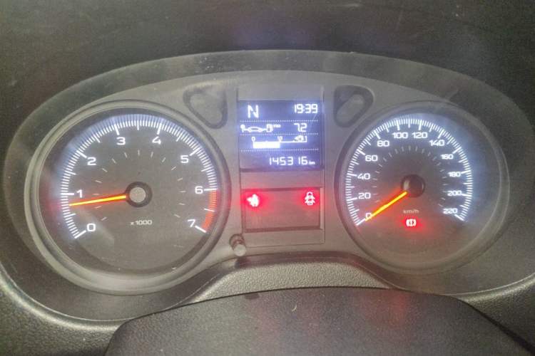 Used Peugeot 301 2017 1.6L Automatic Comfort Edition Odometer Close Up