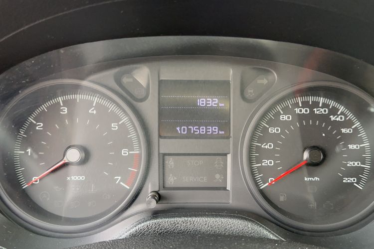 Used Peugeot 301 2017 1.6L Automatic Comfort Edition Odometer Close Up