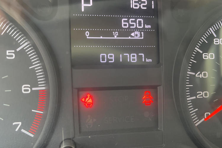 Used Peugeot 301 2017 1.6L Automatic Comfort Edition Odometer Close Up