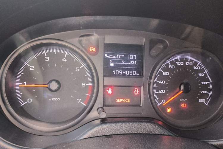 Used Peugeot 301 2017 1.6L Manual Comfort Edition Odometer Close Up