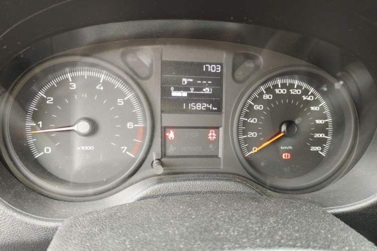 Used Peugeot 301 2017 1.6L Manual Comfort Edition Odometer Close Up