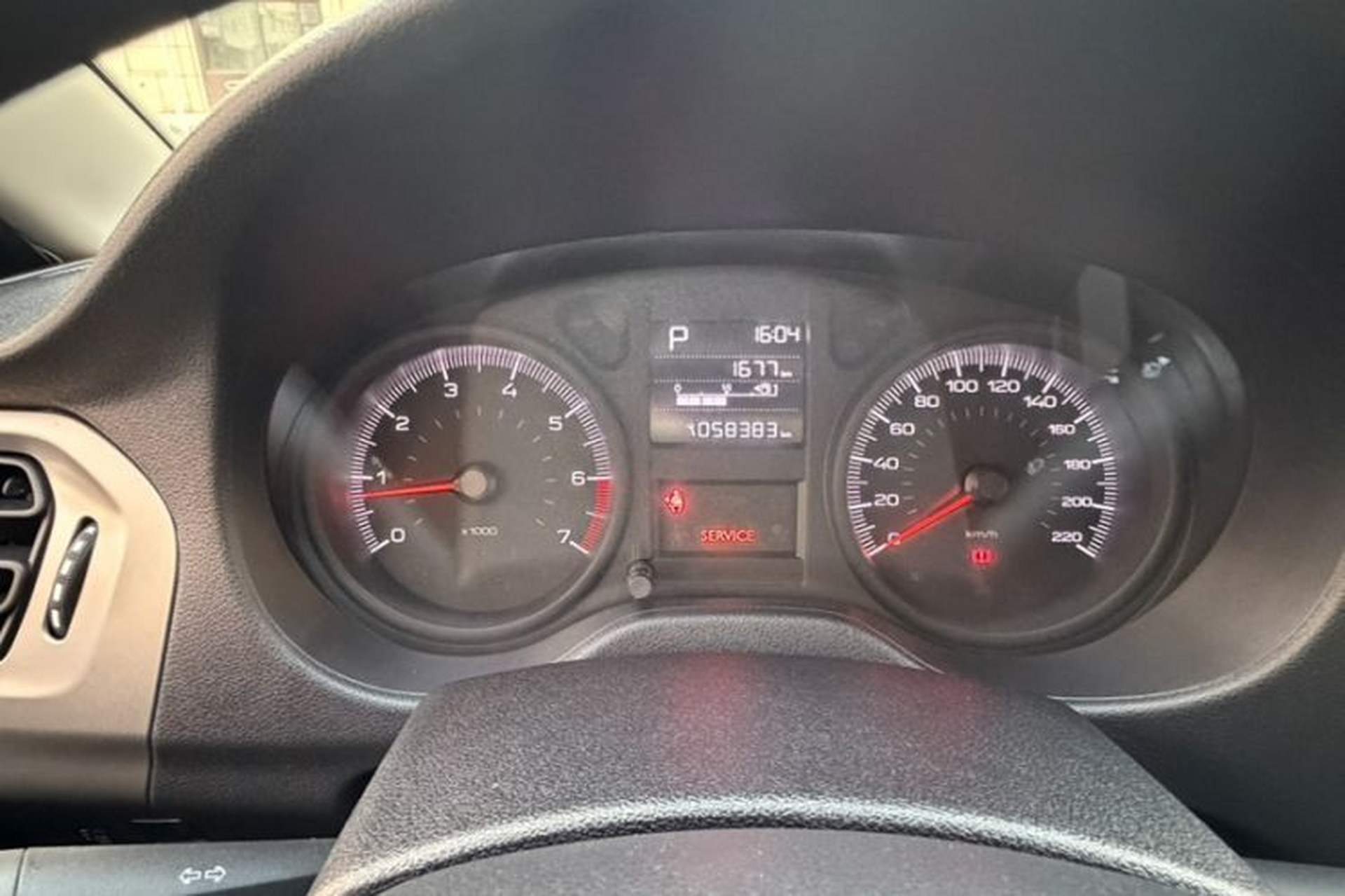 Used Peugeot 301 2017 1.6L Automatic Comfort Edition Odometer Close Up