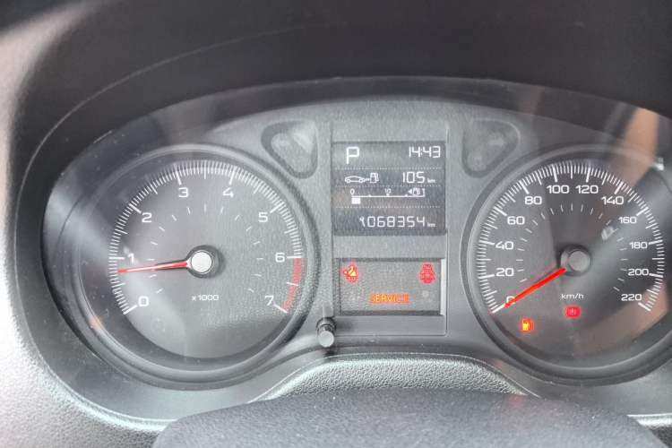 Used Peugeot 301 2017 1.6L Automatic Comfort Edition Odometer Close Up