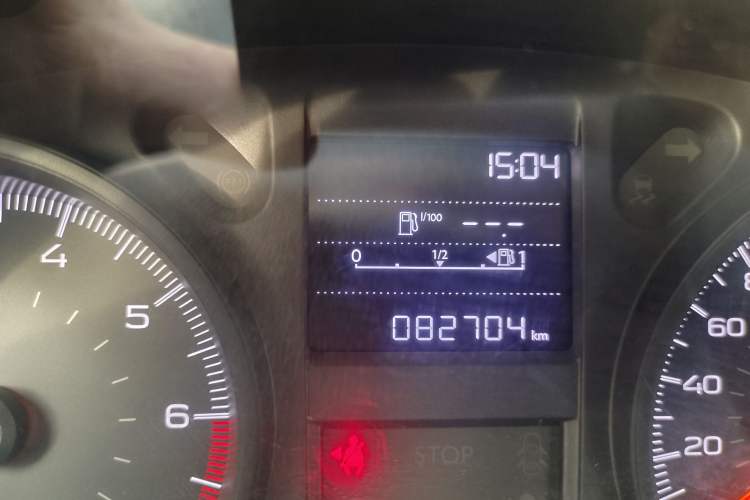 Used Peugeot 301 2017 1.6L Manual Comfort Edition Odometer Close Up