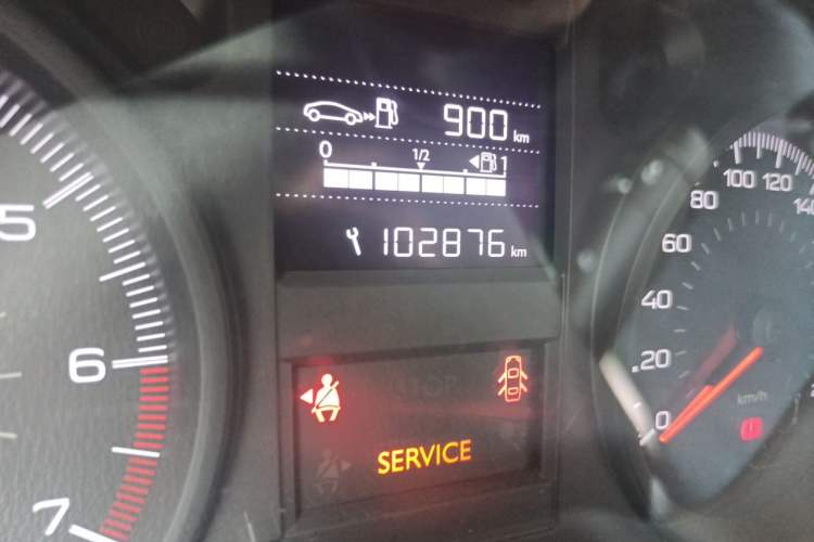 Used Peugeot 301 2017 1.6L Manual Comfort Edition Odometer Close Up