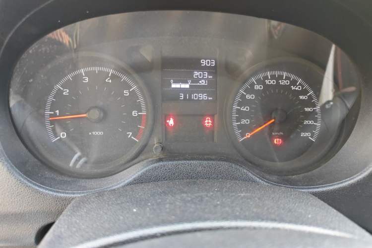 Used Peugeot 301 2017 1.6L Manual Comfort Edition Odometer Close Up