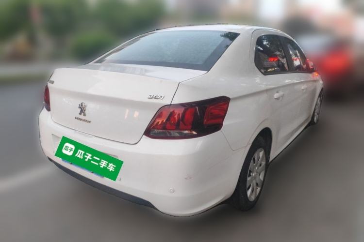 Used Peugeot 301 2017 1.6L Automatic Comfort Edition Rear Right 45 Deg