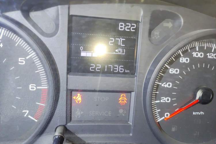 Used Peugeot 301 2018 1.6L Manual Comfort Edition Odometer Close Up