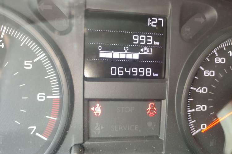 Used Peugeot 301 2018 1.6L Manual Comfort Edition Odometer Close Up