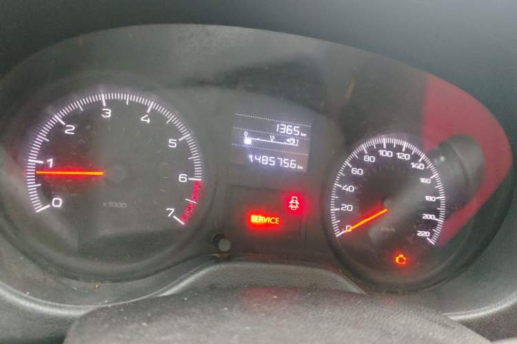 Used Peugeot 301 2018 1.6L Manual Comfort Edition Odometer Close Up