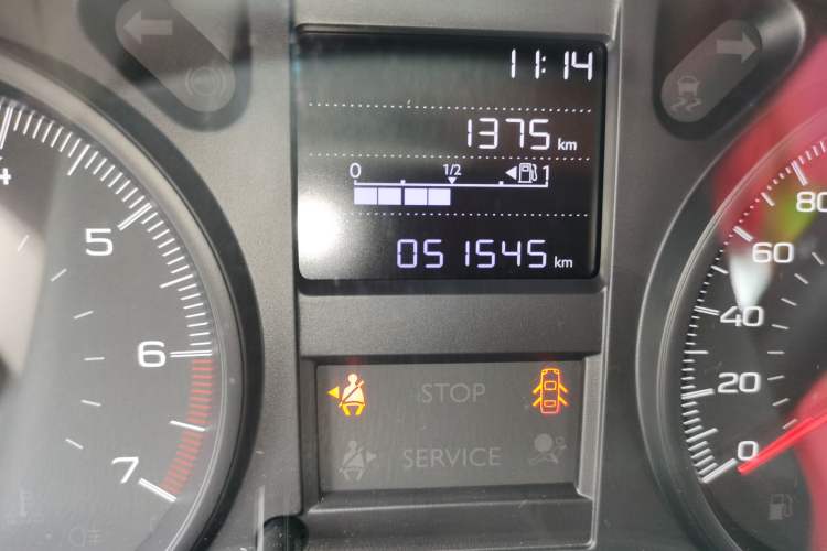 Used Peugeot 301 2018 1.6L Manual Comfort Edition Odometer Close Up