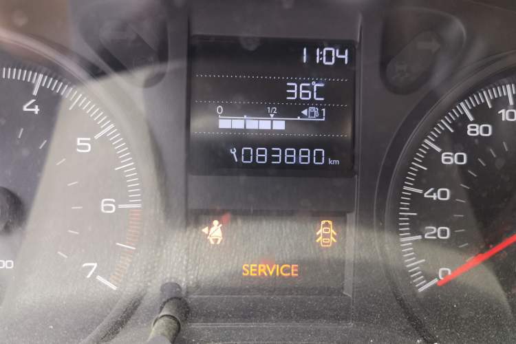Used Peugeot 301 2018 1.6L Manual Comfort Edition Odometer Close Up