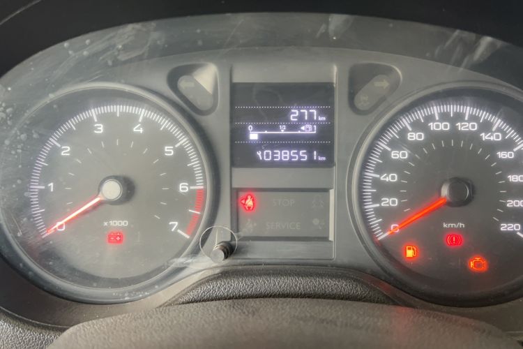 Used Peugeot 301 2018 1.6L Manual Comfort Edition Odometer Close Up