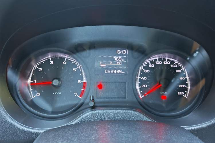 Used Peugeot 301 2018 1.6L Manual Comfort Edition Odometer Close Up