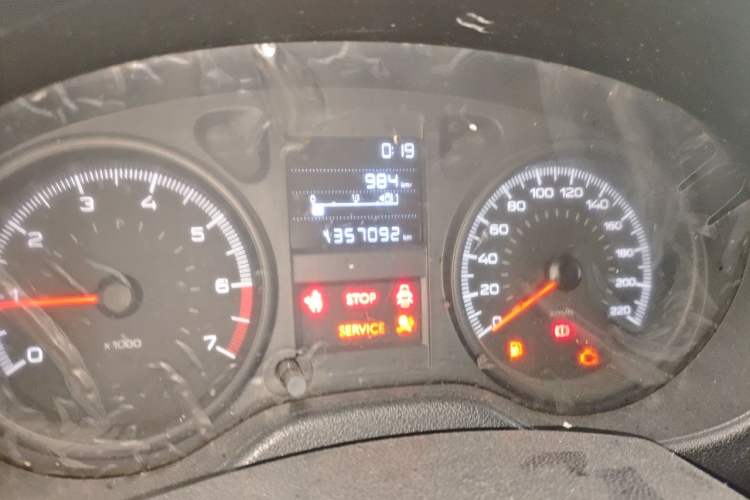 Used Peugeot 301 2018 1.6L Manual Comfort Edition Odometer Close Up
