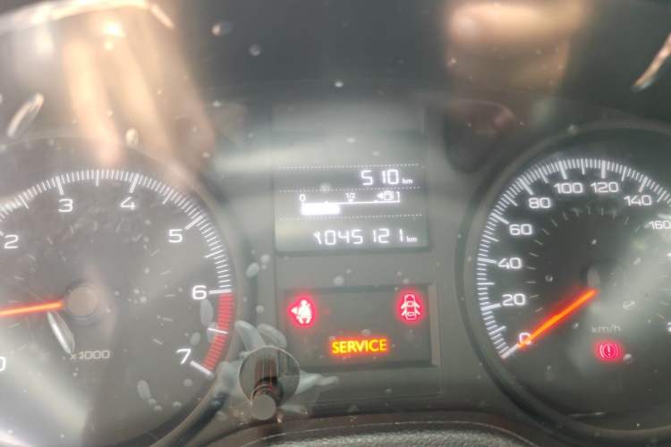 Used Peugeot 301 2018 1.6L Manual Comfort Edition Odometer Close Up