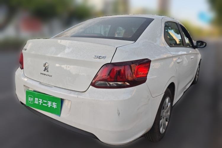 Used Peugeot 301 2018 1.6L Automatic Comfort Edition Rear Right 45 Deg
