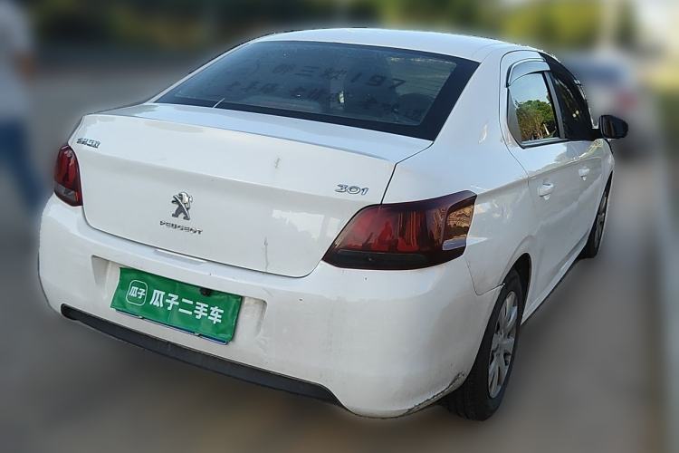 Used Peugeot 301 2018 1.6L Manual Comfort Edition Rear Right 45 Deg