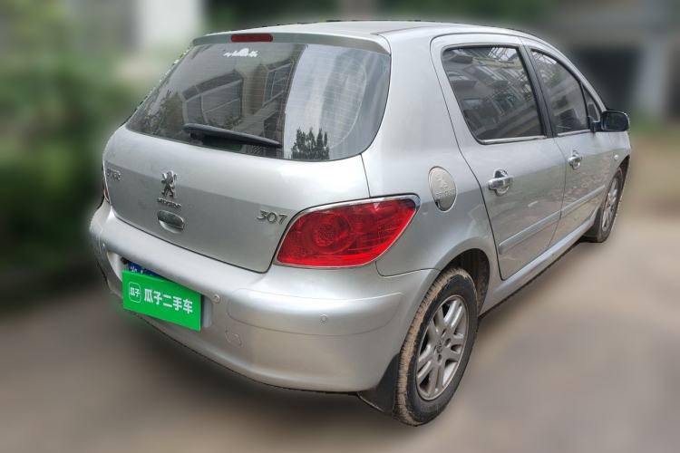 Used Peugeot 307 2008 Hatchback 1.6L Automatic Deluxe Edition Rear Right 45 Deg