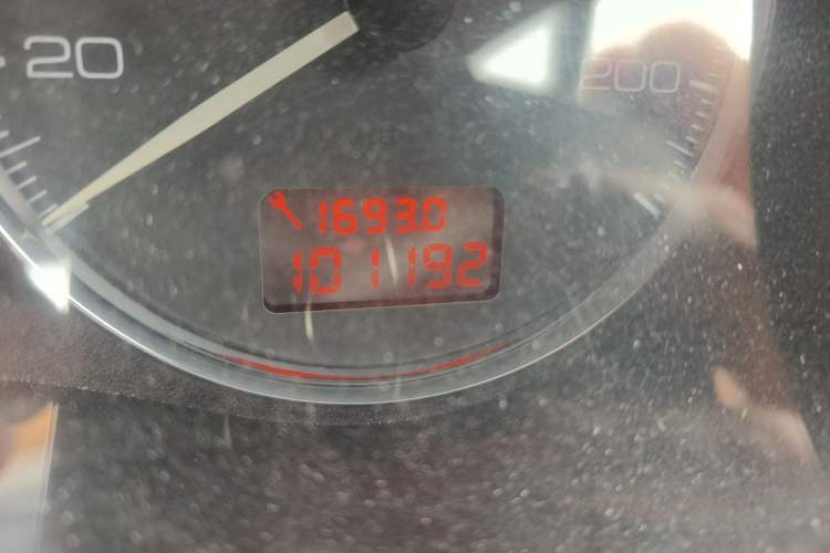 Used Peugeot 307 2010 Sedan 1.6L Automatic Comfort Edition Odometer Close Up