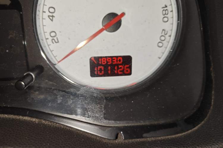 Used Peugeot 307 2010 Sedan 1.6L Manual Comfort Edition Odometer Close Up