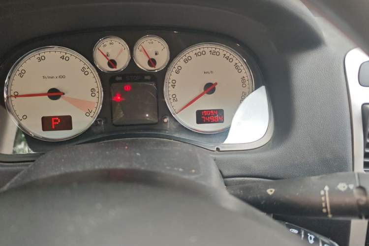 Used Peugeot 307 2010 Sedan 1.6L Automatic Comfort Edition Odometer Close Up