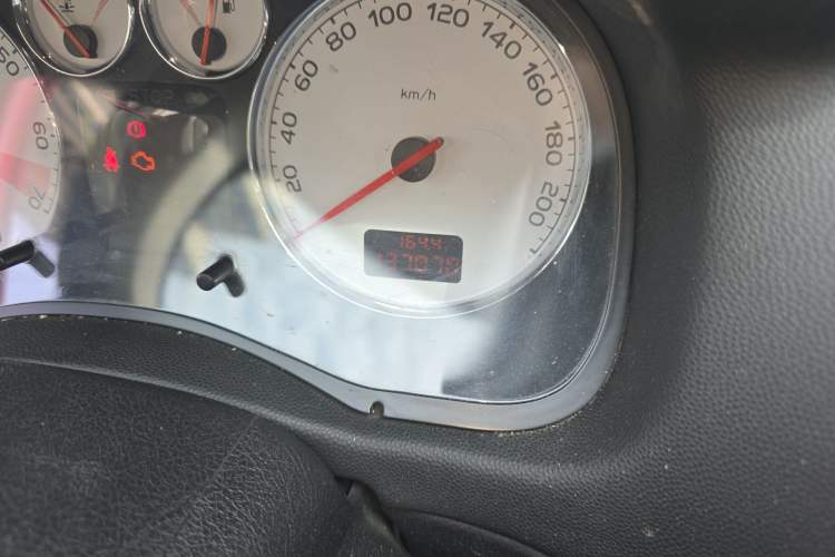 Used Peugeot 307 2010 Sedan 1.6L Automatic Comfort Edition Odometer Close Up