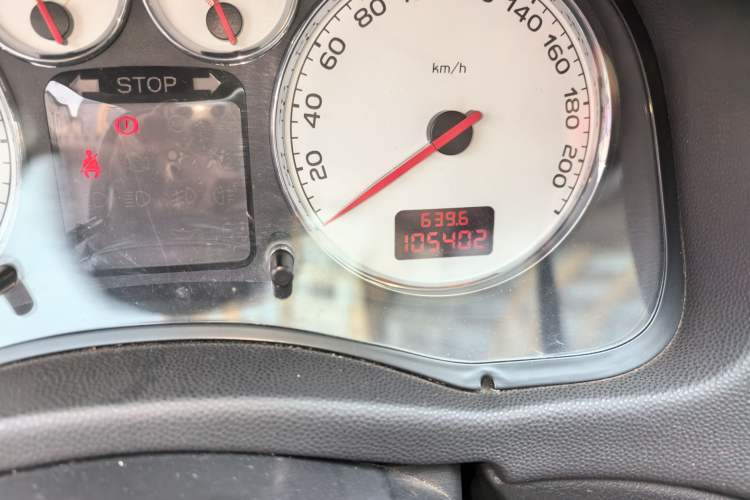 Used Peugeot 307 2010 Hatchback 1.6L Automatic Comfort Edition Odometer Close Up
