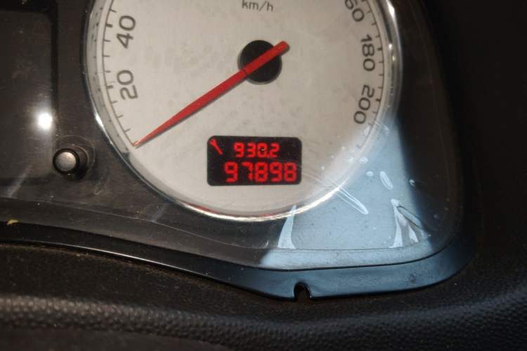Used Peugeot 307 2010 Hatchback 1.6L Automatic Comfort Edition Odometer Close Up