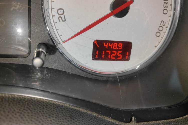 Used Peugeot 307 2010 Sedan 1.6L Automatic Comfort Edition Odometer Close Up