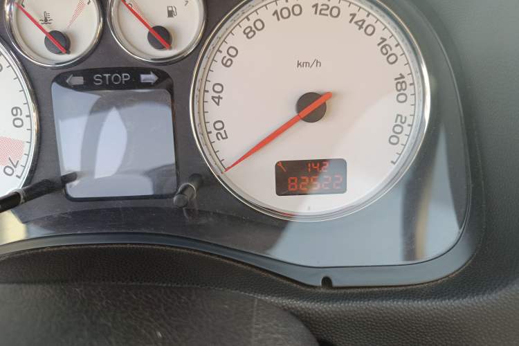 Used Peugeot 307 2010 Sedan 1.6L Manual Comfort Edition Odometer Close Up