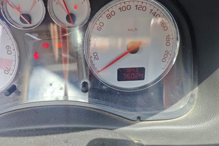 Used Peugeot 307 2010 Sedan 1.6L Manual Comfort Edition Odometer Close Up