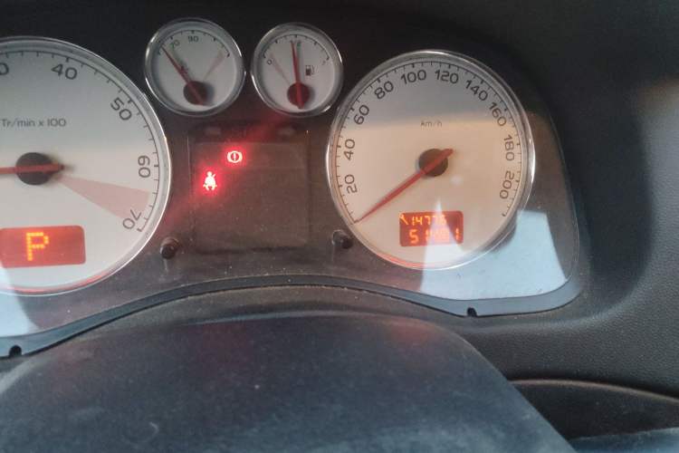 Used Peugeot 307 2010 Hatchback 1.6L Automatic Comfort Edition Odometer Close Up