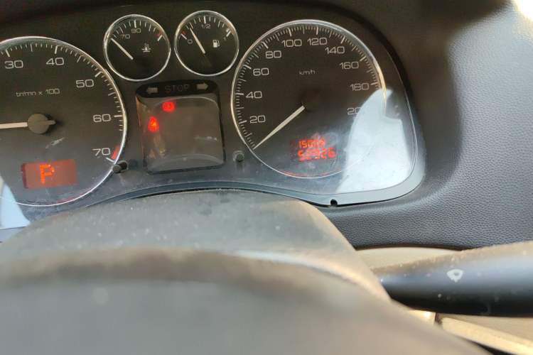 Used Peugeot 307 2010 Hatchback 1.6L Automatic Comfort Edition Odometer Close Up