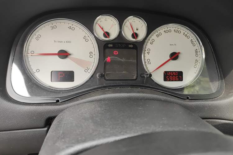Used Peugeot 307 2012 Hatchback 1.6L Automatic Comfort Edition Odometer Close Up