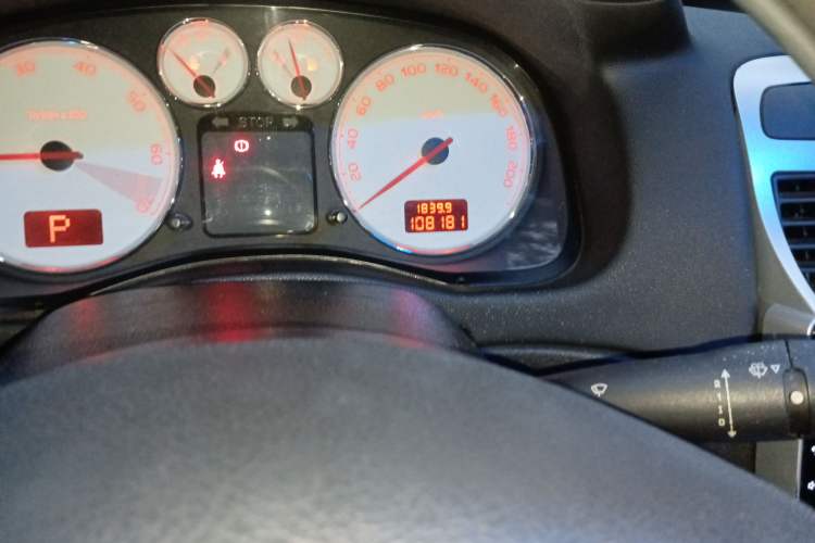 Used Peugeot 307 2012 Hatchback 1.6L Automatic Comfort Edition Odometer Close Up