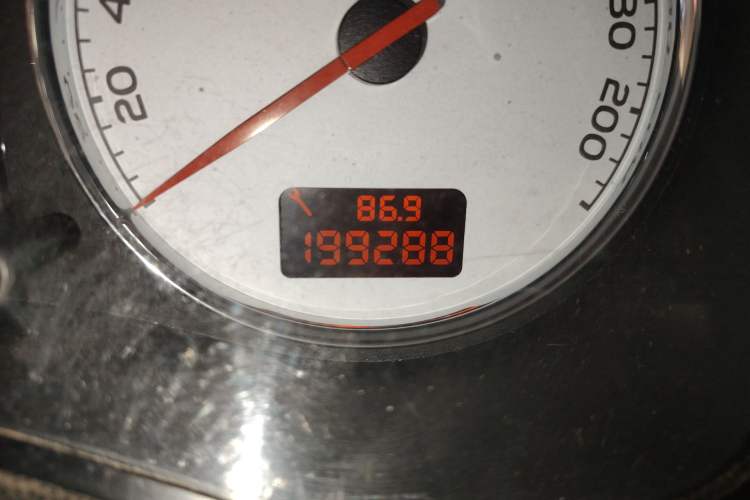 Used Peugeot 307 2012 Hatchback 1.6L Automatic Comfort Edition Odometer Close Up