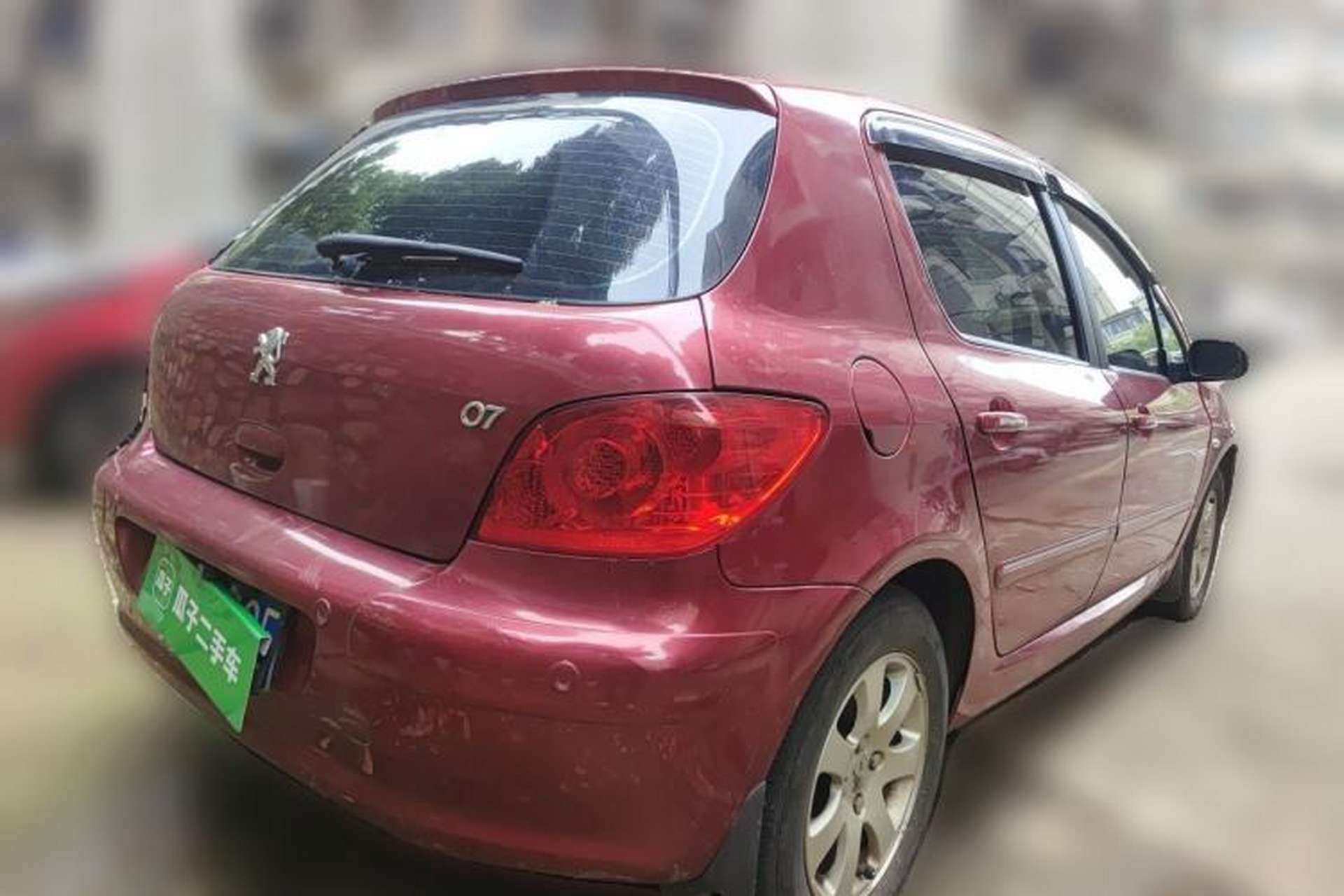 Used Peugeot 307 2012 Hatchback 1.6L Automatic Comfort Edition Rear Right 45 Deg