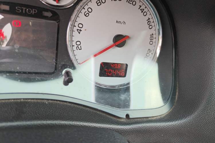 Used Peugeot 307 2013 Hatchback 1.6L Automatic Comfort Edition Odometer Close Up
