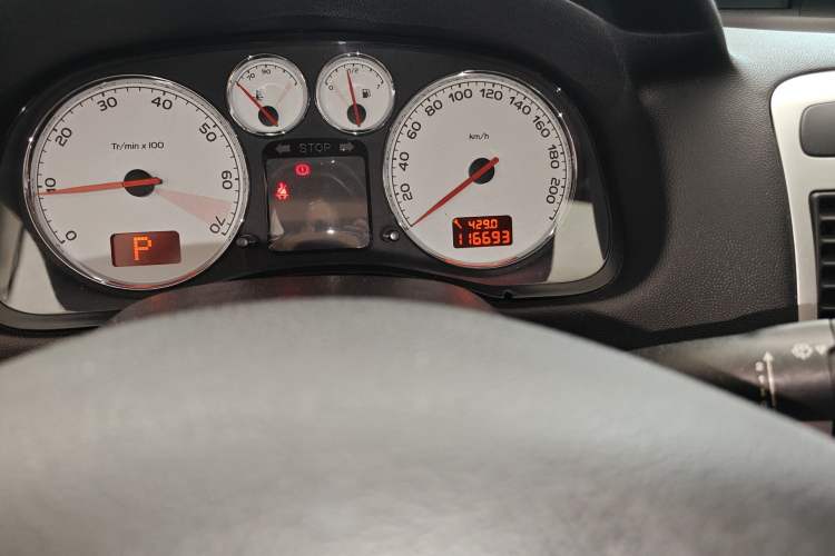 Used Peugeot 307 2013 Hatchback 1.6L Automatic Comfort Edition Odometer Close Up