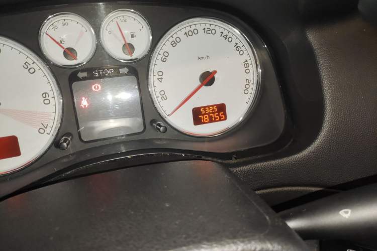 Used Peugeot 307 2013 1.6L Automatic CROSS Odometer Close Up