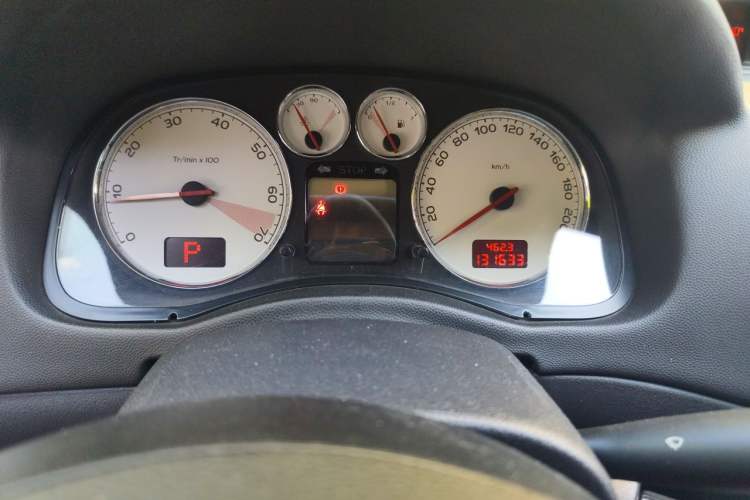 Used Peugeot 307 2013 Hatchback 1.6L Automatic Comfort Edition Odometer Close Up