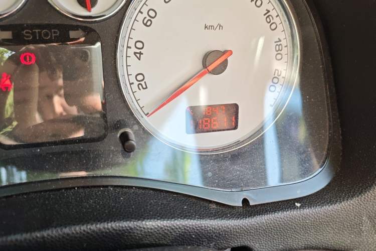 Used Peugeot 307 2013 Hatchback 1.6L Automatic Comfort Edition Odometer Close Up