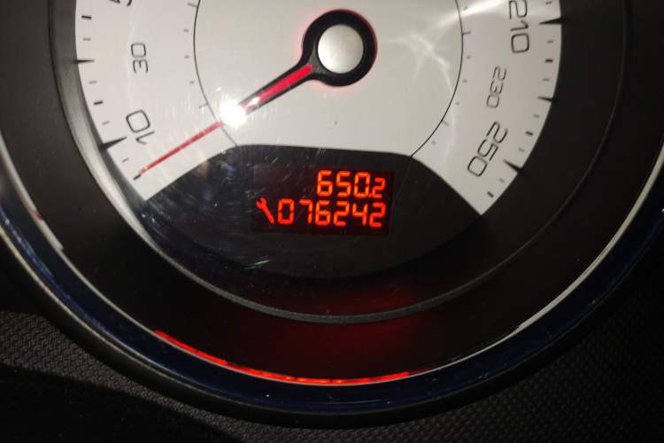 Used Peugeot 308 2009 1.6T CC Automatic Luxury Model Odometer Close Up