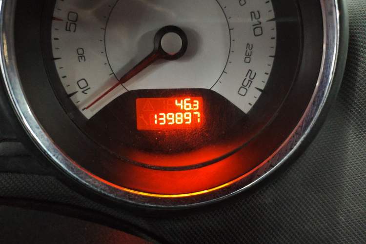 Used Peugeot 308 2009 1.6T CC Automatic Fashion Edition Odometer Close Up